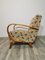 Vintage Sessel mit Stoffbezug von Jindřich Halabala 7