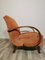 Vintage Sessel mit Stoffbezug von Jindřich Halabala 10