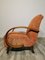 Vintage Sessel mit Stoffbezug von Jindřich Halabala 14