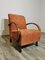 Vintage Sessel mit Stoffbezug von Jindřich Halabala 8