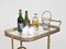 French Neoclassical Brass Bar Cart in the Style of Maison Jansen, 1940s 14