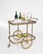 French Neoclassical Brass Bar Cart in the Style of Maison Jansen, 1940s, Image 2
