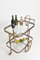 French Neoclassical Brass Bar Cart in the Style of Maison Jansen, 1940s 6