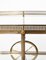 French Neoclassical Brass Bar Cart in the Style of Maison Jansen, 1940s 8