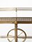 French Neoclassical Brass Bar Cart in the Style of Maison Jansen, 1940s, Image 8