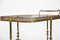French Neoclassical Brass Bar Cart in the Style of Maison Jansen, 1940s, Image 13