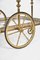 French Neoclassical Brass Bar Cart in the Style of Maison Jansen, 1940s, Image 7
