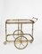 French Neoclassical Brass Bar Cart in the Style of Maison Jansen, 1940s 3