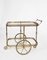 French Neoclassical Brass Bar Cart in the Style of Maison Jansen, 1940s, Image 3
