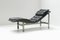 Vintage Italian Lounge Daybed in Black Leather 7