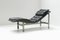 Vintage Italian Lounge Daybed in Black Leather, Image 7