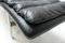 Vintage Italian Lounge Daybed in Black Leather, Image 2