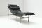Vintage Italian Lounge Daybed in Black Leather 1