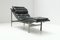 Vintage Italian Lounge Daybed in Black Leather, Image 1