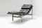 Vintage Italian Lounge Daybed in Black Leather, Image 12