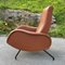 Mid-Century Modern Italian Brown Armchair with Footrest by Marco Zanuso, 1960s 7