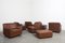 Large Modular Leather Sofa from COR, Germany, 1970s, Set of 7 11