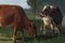 Jacquelart, Pastoreo de vacas, década de 1890, óleo sobre lienzo, enmarcado, Imagen 5