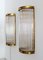 Art Deco Italian Wall Sconces with Glass Rods and Brass, 1990s, Set of 2 9