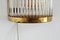 Art Deco Italian Wall Sconces with Glass Rods and Brass, 1990s, Set of 2 10