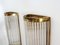 Art Deco Italian Wall Sconces with Glass Rods and Brass, 1990s, Set of 2 7