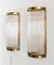 Art Deco Italian Wall Sconces with Glass Rods and Brass, 1990s, Set of 2 14