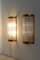 Art Deco Italian Wall Sconces with Glass Rods and Brass, 1990s, Set of 2 4