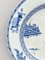 18th Century Chinese Blue and White Porcelain Dish with Pagoda Motif, Image 4