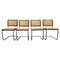 Cesca Chairs by Marcel Breuer for Thonet, Italy, 1960s, Set of 4 1