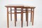 Teak Nesting Tables, Denmark, 1960s, Set of 3, Image 6