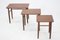 Tables Gigognes en Teck, Danemark, 1960s, Set de 3 5