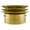 Swedish Brass Ceiling Lamp by Hans-Agne Jakobsson for A / B Markaryd, 1960s 1