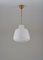 Large Modern Scandinavian Glass Pendants attributed to Asea, 1940s, Set of 2 2