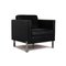 DS 118 Black Leather Armchair from de Sede 1