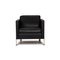 DS 118 Black Leather Armchair from de Sede 6