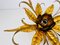 Golden Florentine Flower Shape Flushmount attributed to Hans Kögl, Germany, 1970s, Image 6