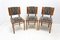 Art Deco Dining Chairs, Czechoslovakia, 1930s, Set of 3 3