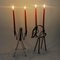 Swedish Iron Deer Candleholders by Gunnar Ander for Ystad-Metall, 1960s, Set of 2, Image 6