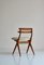 Danish Modern Oak & Sheepskin Scissor Side Chair attributed to Poul Volther, 1957 6