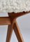 Danish Modern Oak & Sheepskin Scissor Side Chair attributed to Poul Volther, 1957 9