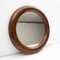 Specchio rotondo in legno, Italia, anni '60, Immagine 1