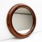 Specchio rotondo in legno, Italia, anni '60, Immagine 10