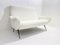 Italienisches Mid-Century Modern Sofa mit weißem Stoffbezug, 1950er 4
