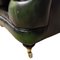 4-Sitzer Chesterfield Sofa aus grünem Leder von Thomas Lloyd 6