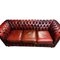 Chesterfield Sofa aus rotem Leder 5