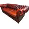 Canapé Chesterfield en Cuir Rouge Sang de Boeuf 7