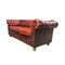 Divano Chesterfield in pelle rossa, Immagine 2