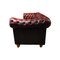 Canapé Chesterfield en Cuir Rouge Sang de Boeuf 3