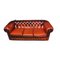 Chesterfield Sofa aus rotem Leder 7