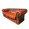 Chesterfield Sofa aus rotem Leder 2